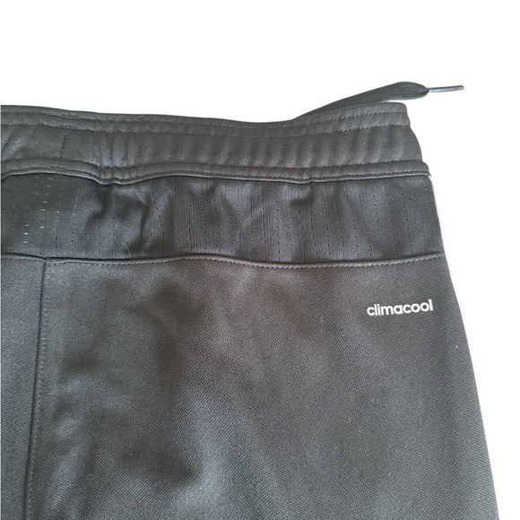Adidas Athletic Striped Black Training Track Pants Women's Climacool - Picture 6 of 9